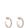 Rebecca Jolie Gold Black Diamond Dust Hoop Earrings