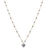 Rebecca Jolie Heart Gold & Black Necklace