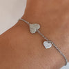 Rebecca Jolie Heart Silver Bracelet