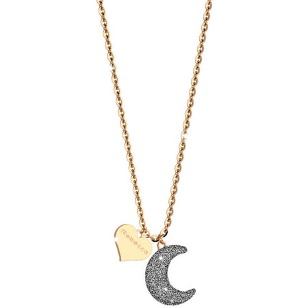 Rebecca Jolie Moon Gold Necklace