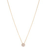 Rebecca Jolie Round Pendant Gold Fine Chain Necklace