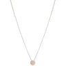 Rebecca Jolie Round Pendant Silver Fine Chain Necklace