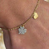 Rebecca Jolie Shamrock Gold Bracelet