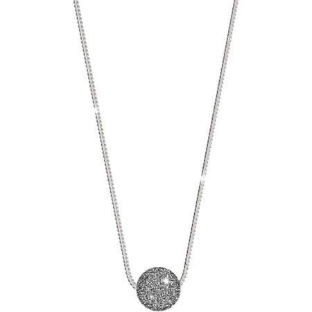 Rebecca Jolie Sphere Pendant Silver Fine Chain Necklace