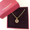 Rebecca My World Gold Small Initial & Chain Necklace
