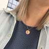 Rebecca My World Rose Gold Large Initial Charm