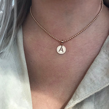 Rebecca My World Rose Gold Small Initial Charm