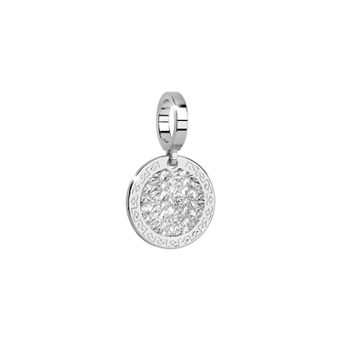 Rebecca My World Silver Disc Charm