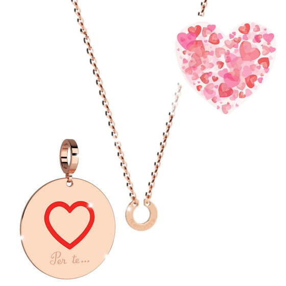 Rebecca Rose Gold Valentines Necklace Set