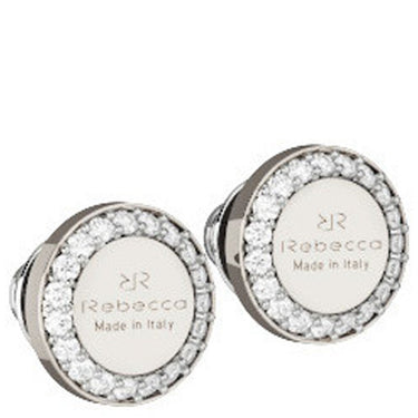 Rebecca Large Silver Stud Earrings