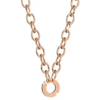 Rebecca My World Chunky Link Rose Gold Horseshoe Necklace