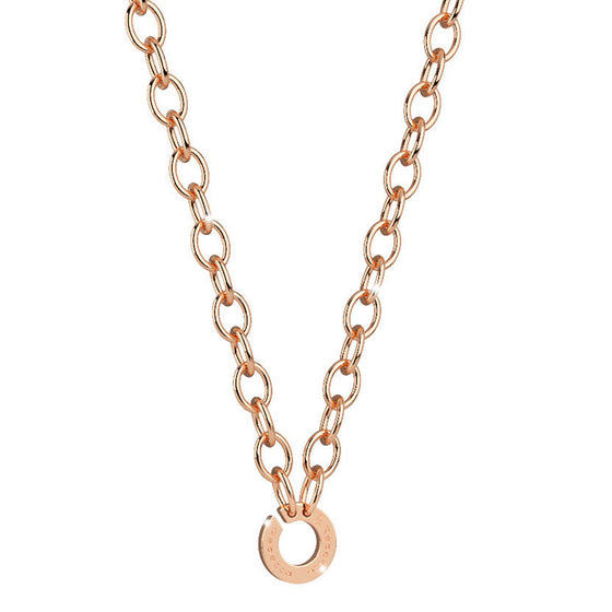 Rebecca My World Chunky Link Rose Gold Horseshoe Necklace