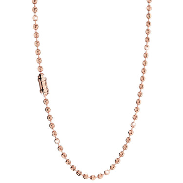 Rebecca My World Diamond Cut Rose Gold Necklace