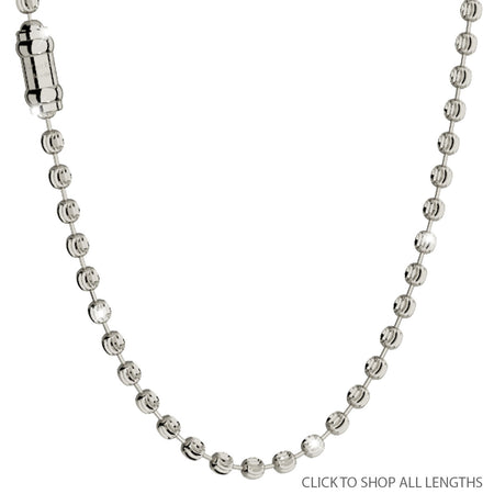Rebecca My World Diamond Cut Silver Necklace
