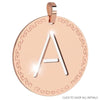 Rebecca My World Rose Gold Large Initial Charm