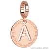 Rebecca My World Rose Gold Small Initial Charm