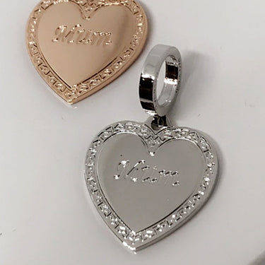 Rebecca My World Silver Mum Charm