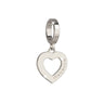 Rebecca My World Silver Heart Charm