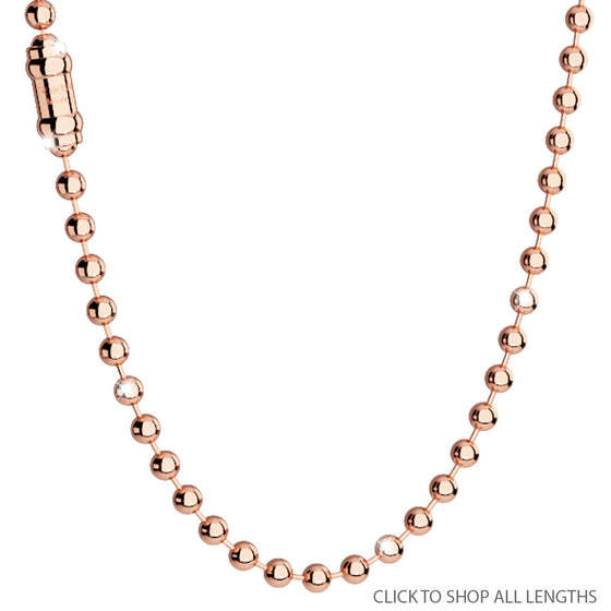 Rebecca My World Thick Rose Gold Necklace