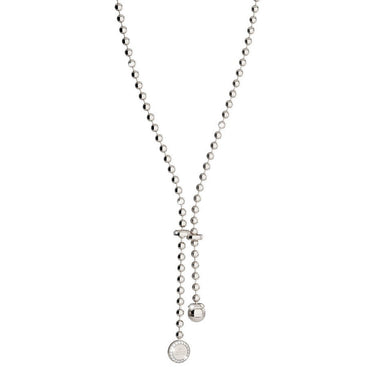 Rebecca Silver Boulevard Necklace - Long Length (fine ball)