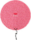 Donna May Drawstring Makeup Bag - Red/Pink Leopard