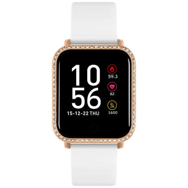 Reflex Active Square Smart Watch - White Rose Gold