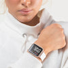 Reflex Active Square Smart Watch - White Rose Gold