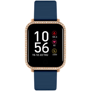 Reflex Active Square Smart Watch - Navy Rose Gold