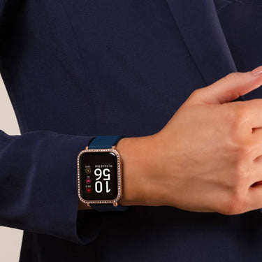 Reflex Active Square Smart Watch - Navy Rose Gold