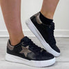 Refresh Black Star Sneakers