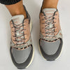 Refresh Grey & Pale Pink Colourblock Sneakers