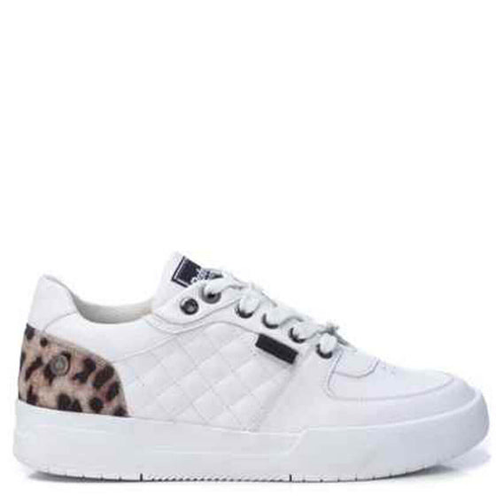 Refresh White & Leopard Print Sneakers