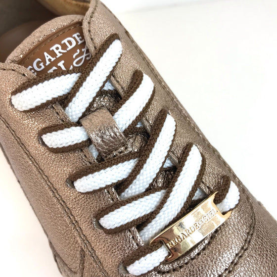 Regarde Le Ciel Luana Bronze Leather Sneakers