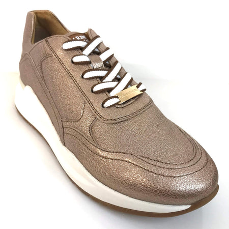 Regarde Le Ciel Luana Bronze Leather Sneakers