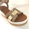 Regarde Le Ciel Maddy Taupe Leather Sandals