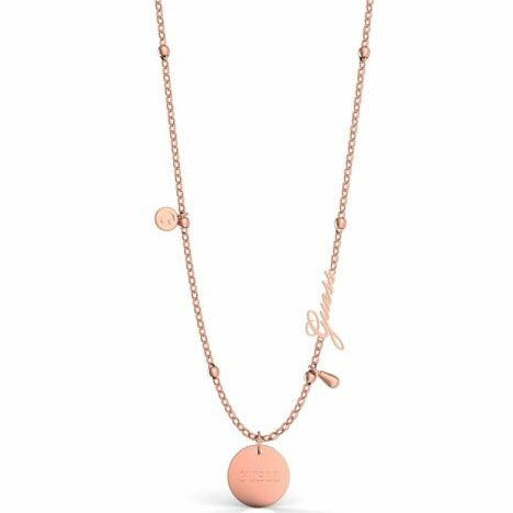 Guess Peony Rose Gold Necklace - UBN29103