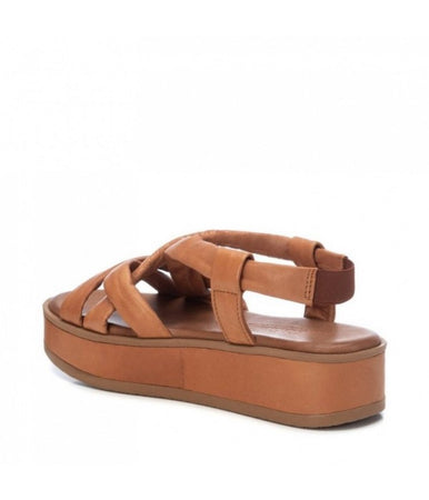 Carmela Tan Crossover Sandals