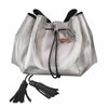 Donna May Vegan Drawstring Bag - Silver