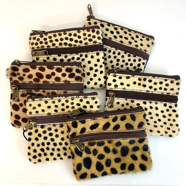 Soruka Ari Small Leather Zip Purse - Large Spot (assorted)