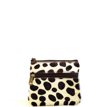 Soruka Ari Small Leather Zip Purse - Large Spot