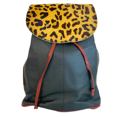 Soruka Caroline Leather Backpack - Charcoal
