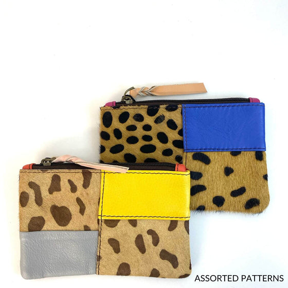 Soruka Zahra Leather Zip Purse - Cheetah (assorted)