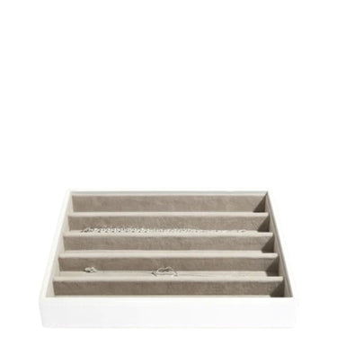 Stackers Classic Jewellery Box (5 Section Layer) - White
