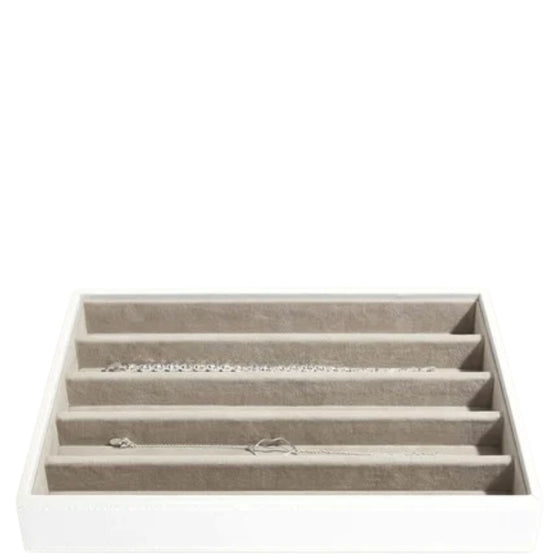 Stackers Classic Jewellery Box (5 Section Layer) - White
