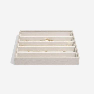 Stackers Classic Jewellery Box (Necklace Layer) - Putty Croc