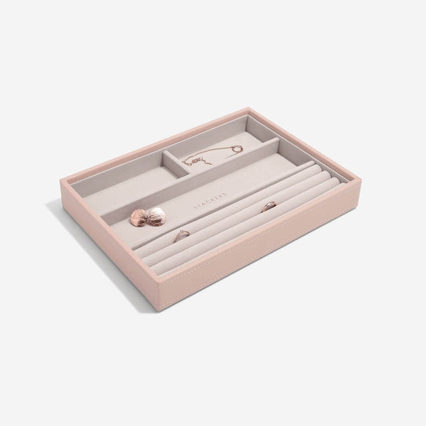 Stackers Classic Jewellery Box (Ring & Bracelet Layer) Blush Pink