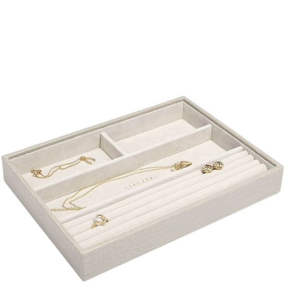 Stackers Classic Jewellery Box (Ring & Bracelet Layer) - Putty Croc