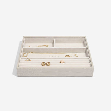 Stackers Classic Jewellery Box (Ring & Bracelet Layer) - Putty Croc