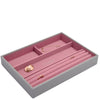 Stackers Classic Jewellery Box (Ring/Bracelets Layer) - Dove Grey Pink