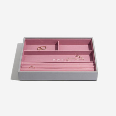 Stackers Classic Jewellery Box (Ring/Bracelets Layer) - Dove Grey Pink